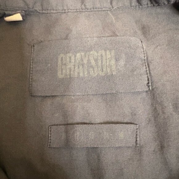 Grayson The Changemaker Shirt Dress Size 02 Small BlueLong Sleeve Cotton - Picture 3 of 4